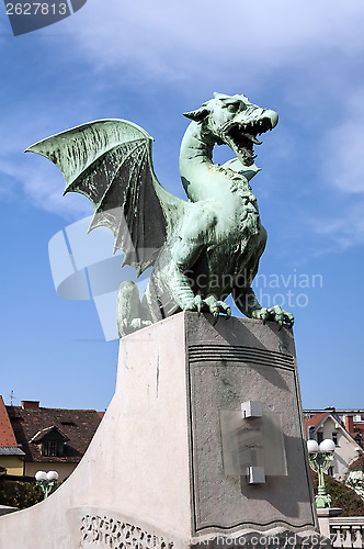 Image of Dragon Bridge, Ljubljana.