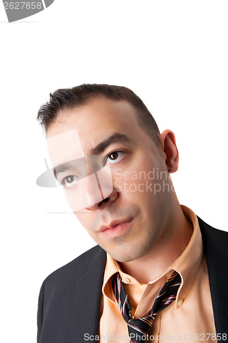 Image of Tired Business Man Loose Tie
