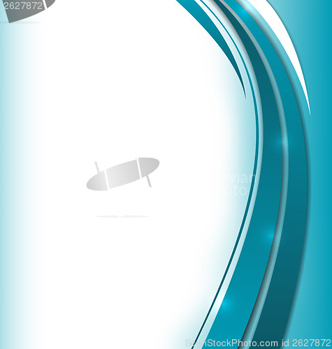 Image of Shiny blue background, trendy colorful card