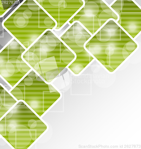 Image of Abstract brochure with squares for design business card