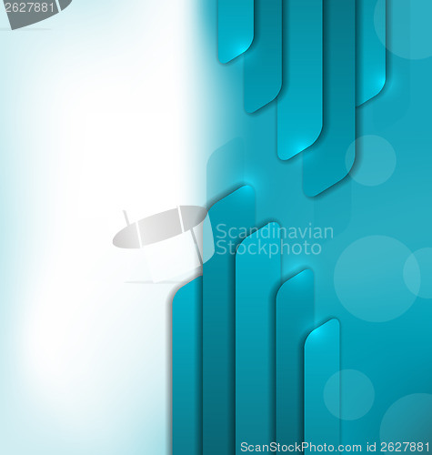 Image of Abstract futuristic brochure for design business card