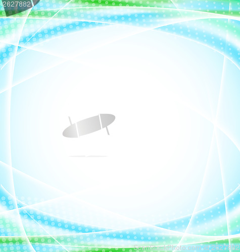 Image of Abstract blue background for your design template