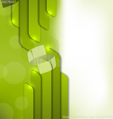 Image of Abstract green background, trendy colorful card