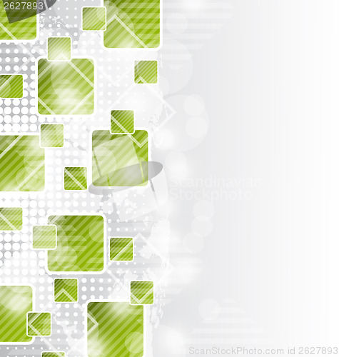 Image of Abstract brochure with squares for design business card