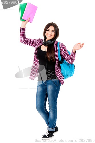 Image of Girl with backpack