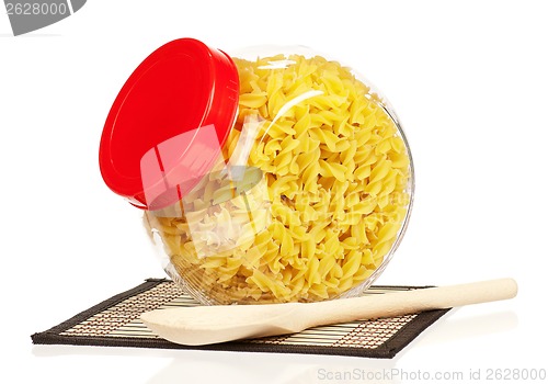 Image of Pasta in glass pot