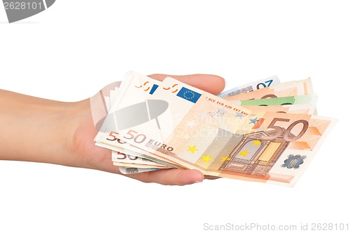 Image of Hand with euro