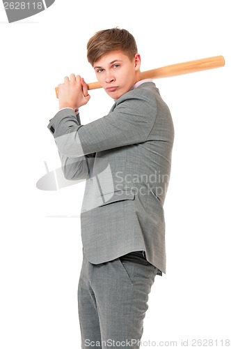 Image of Man with baseball bat