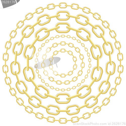 Image of Gold circle chains