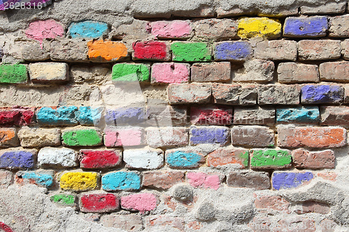 Image of Colorful wall background