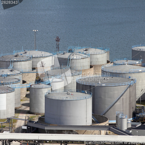 Image of Sea port tanks