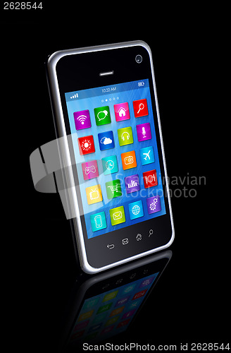 Image of Smartphone Touchscreen HD - apps icons interface