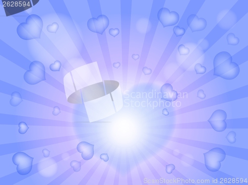 Image of Abstract image with heart theme 4