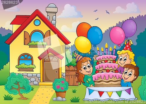 Image of Kids party near house 1