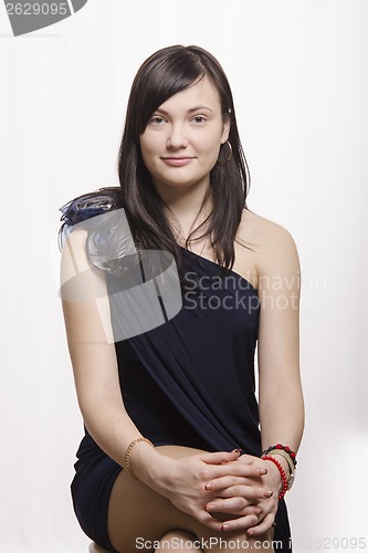 Image of Portrait of a beautiful young girl