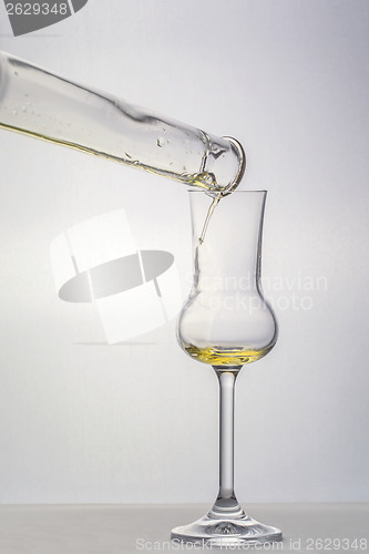 Image of Filling up the grappa glass