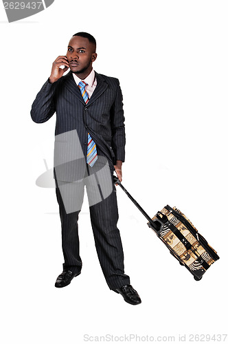 Image of Businessman with suitcase.
