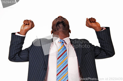 Image of Happy black man.