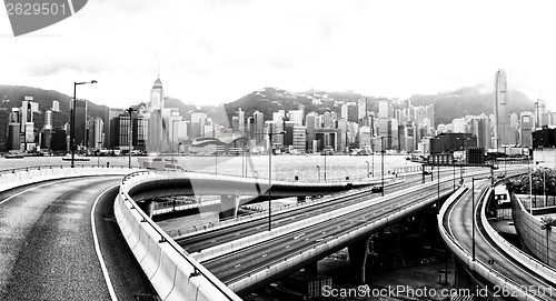 Image of traffic in Hong Kong at day