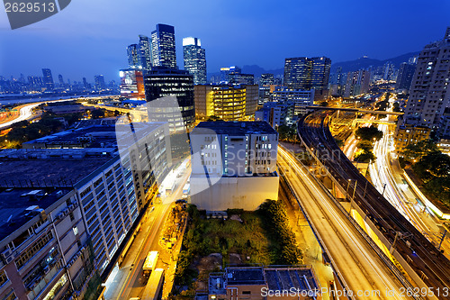 Image of urban downtown in Hong Kong 