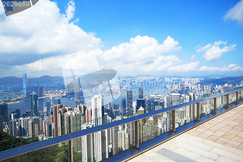 Image of Hong Kong skyline from Victoria Peak