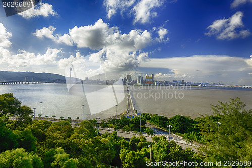 Image of macau city in the morning