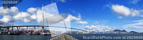Image of Hongkong highway bridge at day
