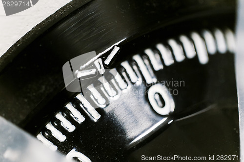 Image of safe lock closeup 