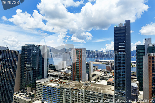 Image of office buildings at day, hongkong kwun tong 