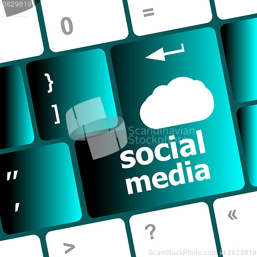 Image of Social media keyboard button