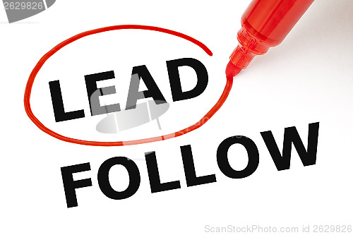 Image of Lead or Follow Red Marker