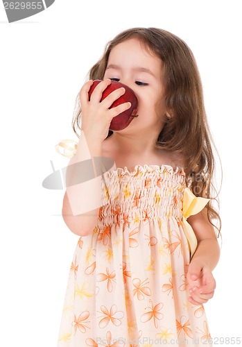 Image of Girl with apple