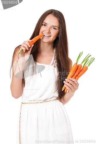 Image of Girl with vegetables