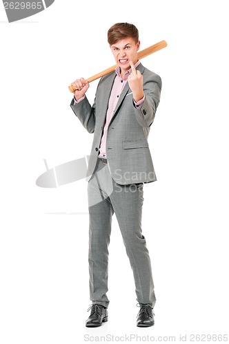 Image of Man with baseball bat