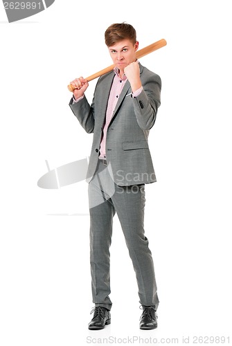 Image of Man with baseball bat