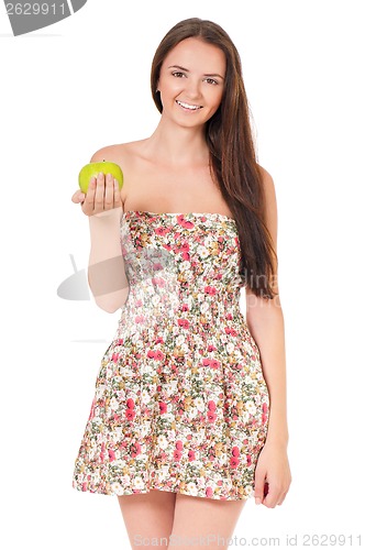 Image of Girl with apple
