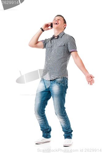 Image of Man with phone