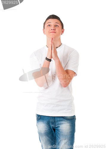 Image of Young man praying