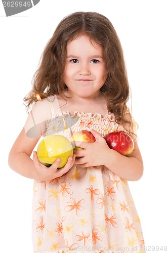 Image of Girl with apple