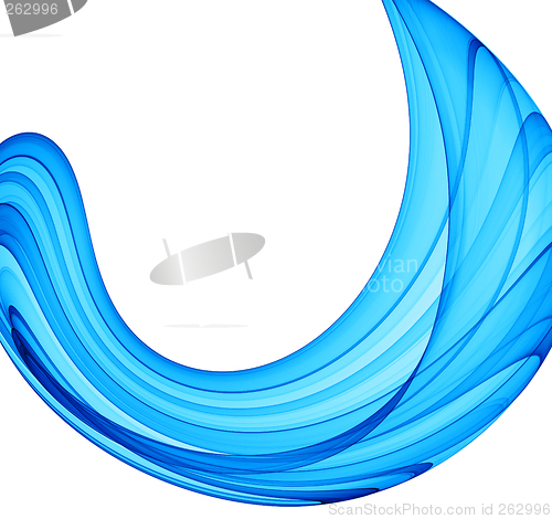 Image of abstract blue wave