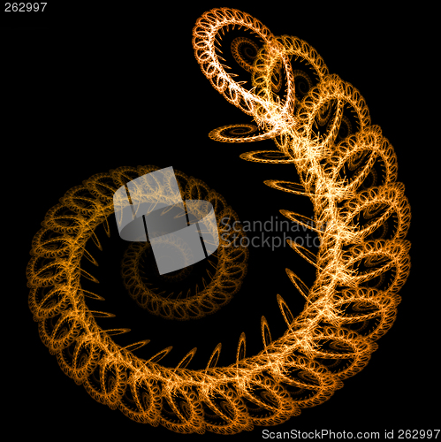 Image of glowing spiral