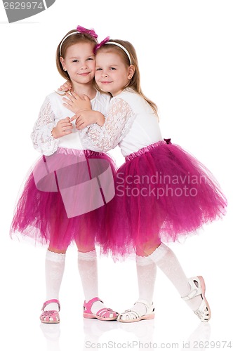 Image of Portrait of twin girls