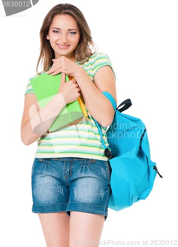 Image of Girl with backpack