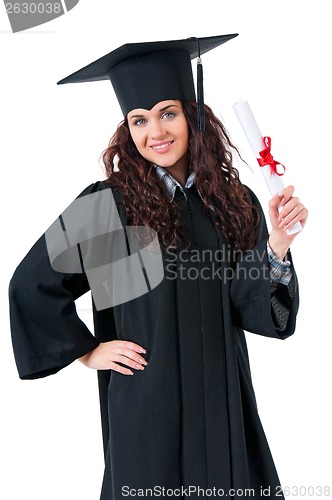 Image of Graduating student girl