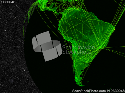 Image of South America network