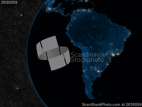 Image of Night in South America