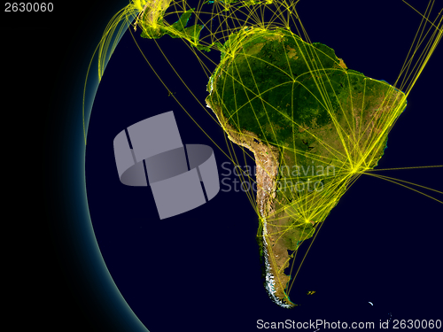 Image of South America connections