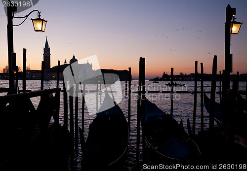 Image of sunrise in Venice