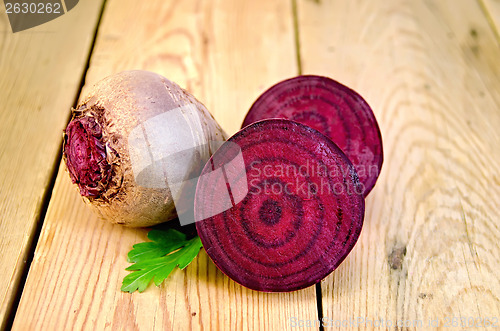 Image of Beets with parsley on the board