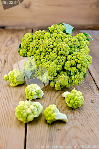 Image of Broccoli green on a blackboard